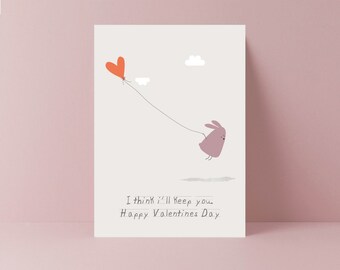 I think I'll keep you Valentines Card | Luxury Card | Cute Anniversary | Love You Forever Card | Husband | Wife | Boyfriend | Girlfriend