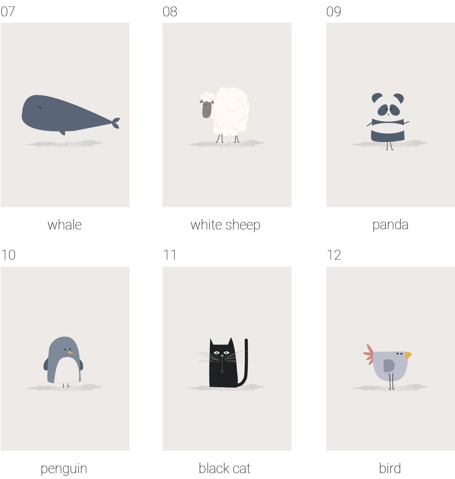 Cute Animals Design Card Pack Bundle - Your Choice | Greetings Cards ...
