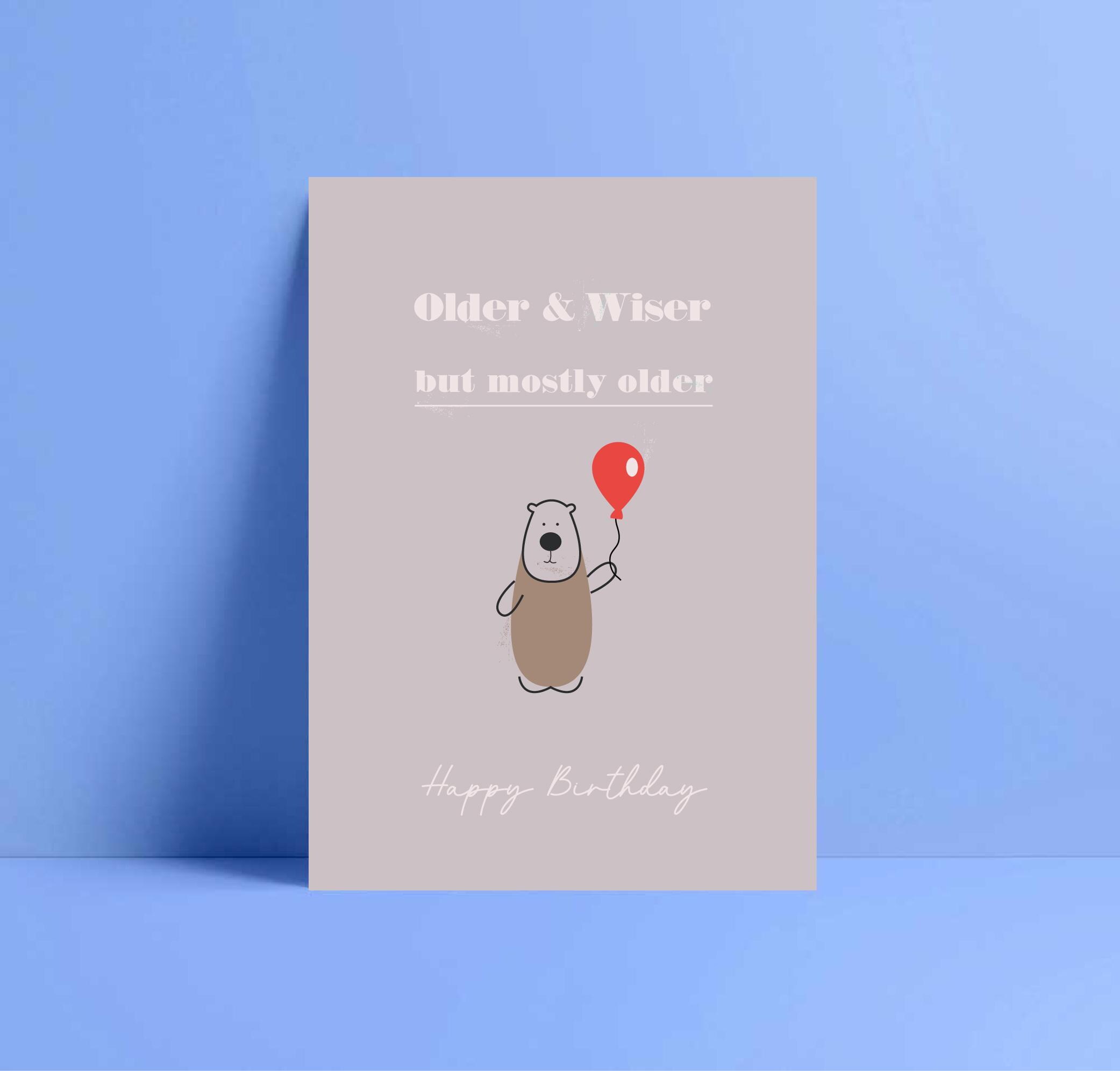 Biglietto di auguri di buon compleanno per anziani e saggi / Compleanno divertente / Compleanno di un collega / Compleanno di un papà / Compleanno del nonno / Compleanno di un amico