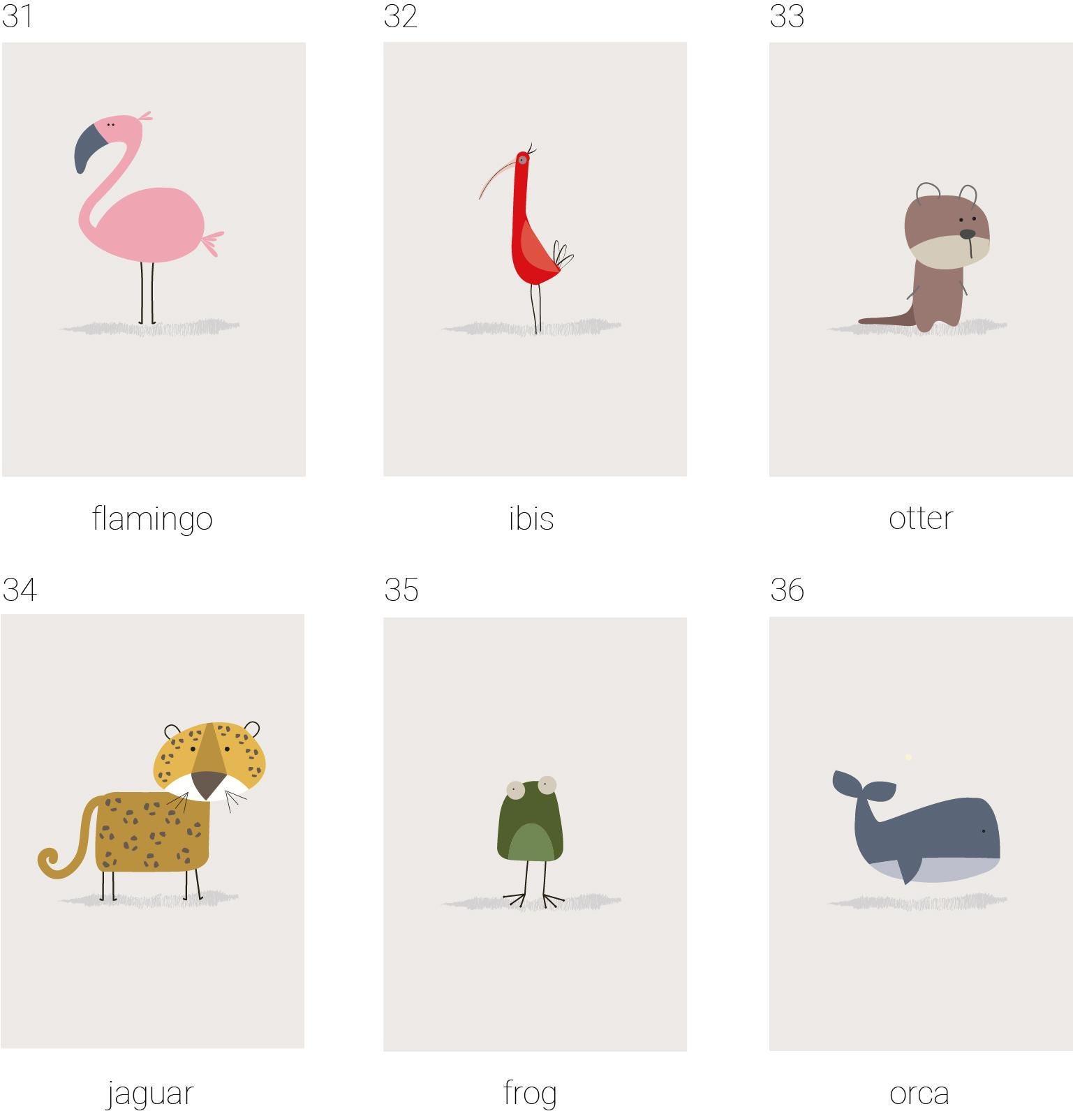 Cute Animals Design Card Pack Bundle - Your Choice | Greetings Cards ...