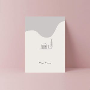 Bonita y sencilla tarjeta de inauguración de la casa / Regalo de inauguración de la casa / Bonita tarjeta de inauguración de la casa / Tarjeta de propietario de casa para amigos / Colega por inauguración de la casa / Mejor amigo por primera vez en la casa
