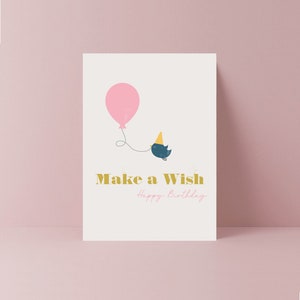 Make a Wish Buon Compleanno / Amico / Ragazzi / Ragazze / Bambini / Bambini piccoli / BFF / Torta / Fidanzata / Fidanzato / Marito / Moglie / Nonna