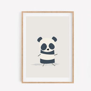 Panda Bear Illustration | Animals Drawings | Bears | Nursery Ideas | Boys Room | Girls Room | Baby Shower | Children's Room Inspiration