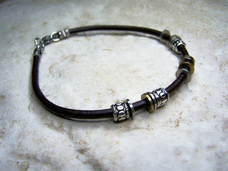 Ankle Bracelet Black or Brown Leather Anklet Single Leather Anklet Size 6-12 Inch Ankle