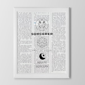 Sorcerer Class - Dungeons and Dragons Wall Print