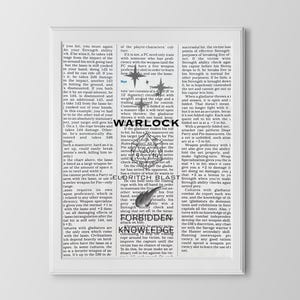 Warlock Class - Dungeons and Dragons Wall Print