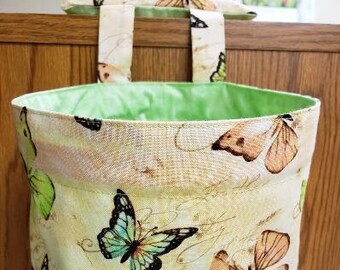 Thread Catcher, Scrap Caddy, Scrap Bag With Pin Cushion