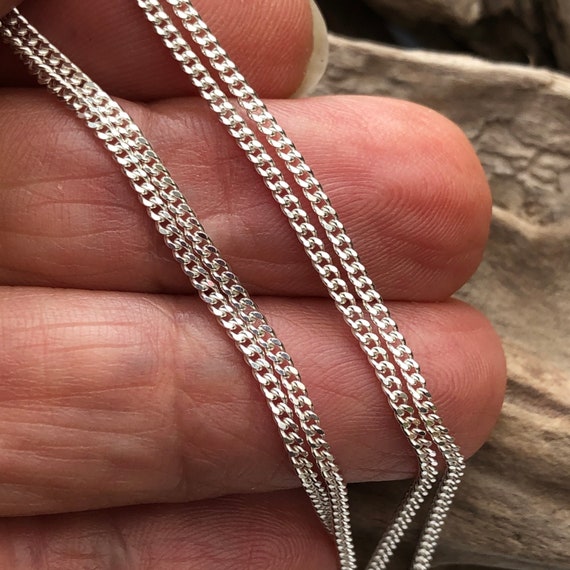 1.7x1mm Solid Sterling Silver Diamond 