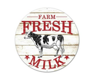 DAIRY FRESH MILK FARM TO TABLE SIGN