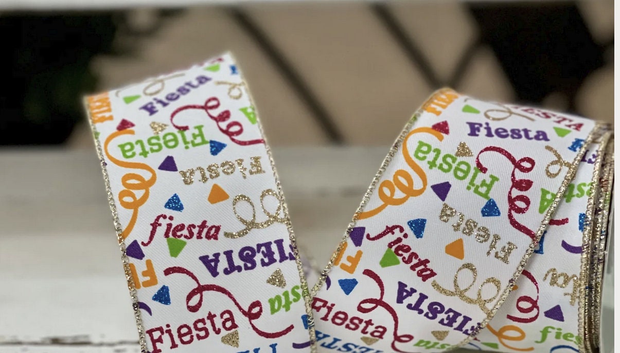 2.5in Fiesta Ribbon: Multi (10 Yards) - Etsy