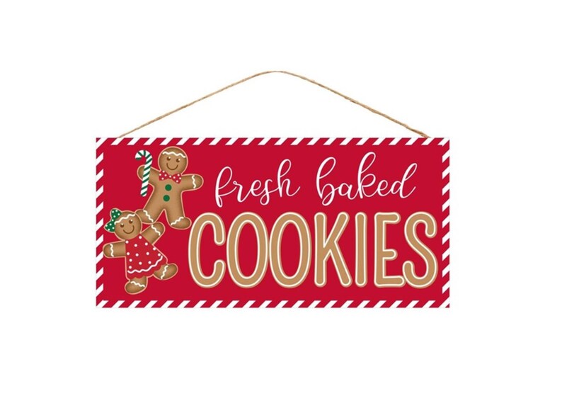 12 Wooden Sign Fresh Baked Cookies Etsy