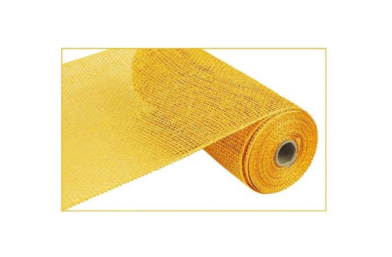 10 Poly Burlap Mesh Yellow Etsy UK