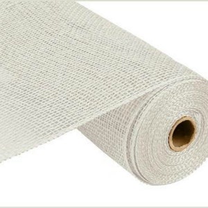 May include: A roll of white mesh ribbon, perfect for crafting and decorating. The ribbon is made of a soft, pliable material and has a subtle shimmer.