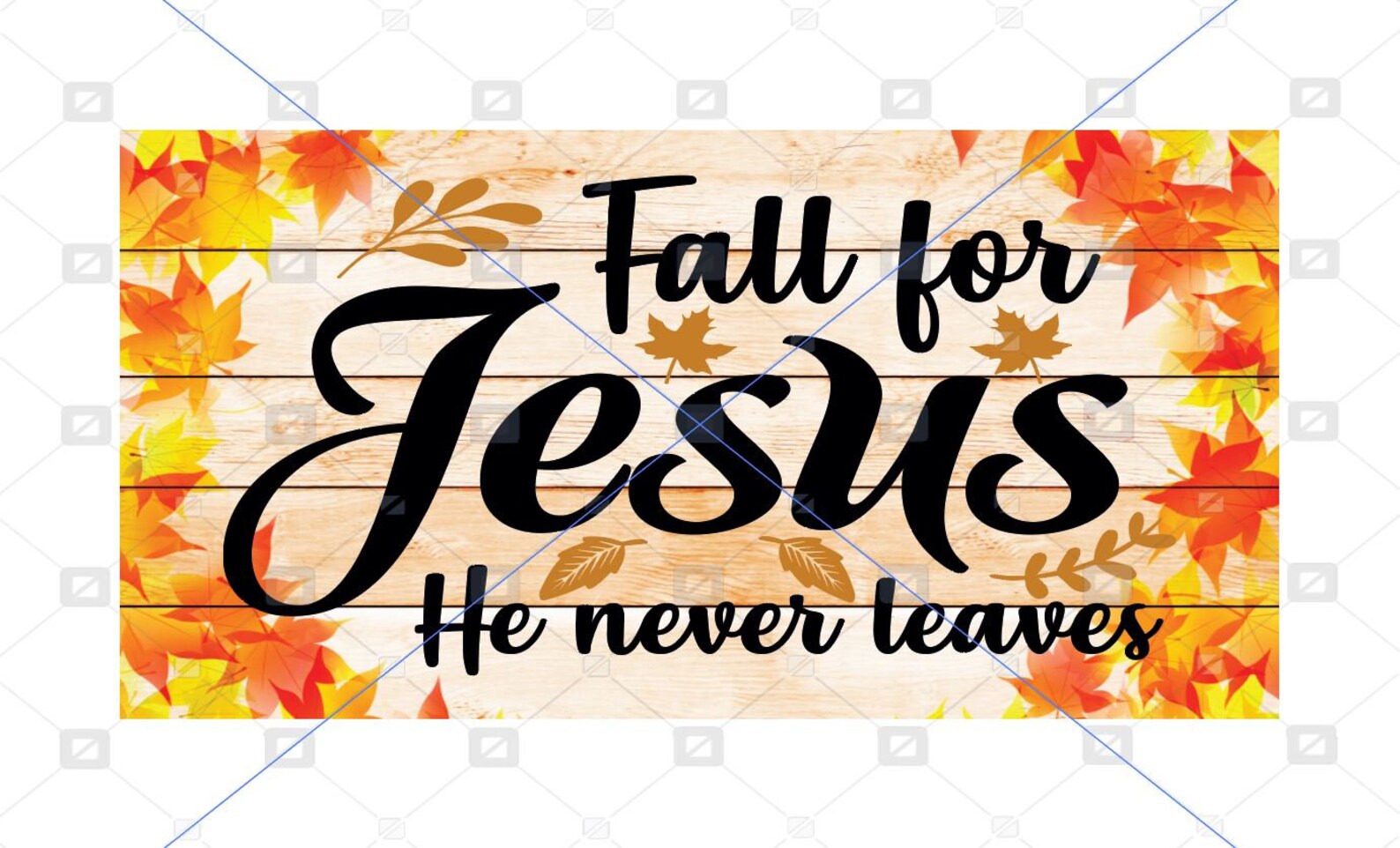 Autumn Fall For Jesus Leaves He Never Leaves Sign Wreath Etsy