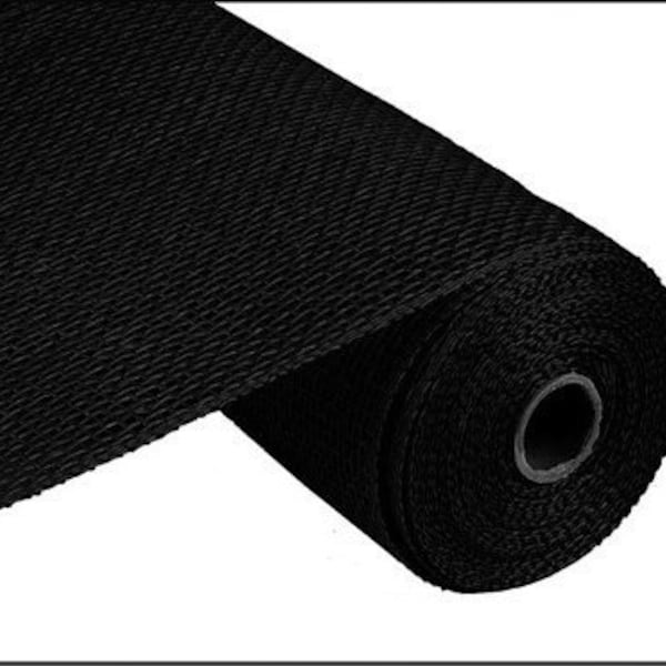 10in Poly Burlap Mesh: Black