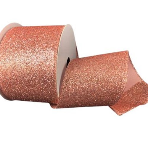 10 Yards Merry Christmas Gold Glitter Ribbon Wired Edge 2.5 in x 30 feet. 10 Yards Merry Christmas Gold Glitter Ribbon Wired Edge 2.5 in x 30 feet.