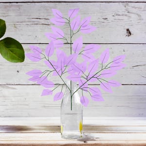 23in Silk Ficus Spray: Lavender (Set of 12)