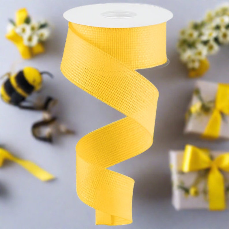 1.5in Cross Royal Ribbon: New Sun Yellow (10 Yards) - Etsy