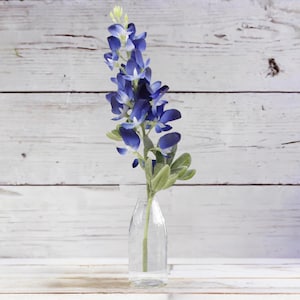 18in Blue Bonnet Spray Stem