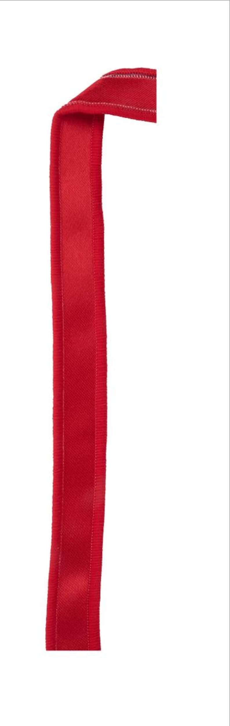 Red Ruffed Ribbon 7/8in Satin Fused Ribbon: Red (10 Yards) - Etsy
