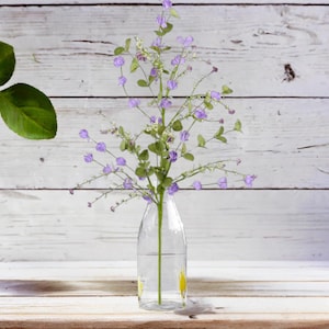 Fabric Flower Eucalyptus Spray: Lavender
