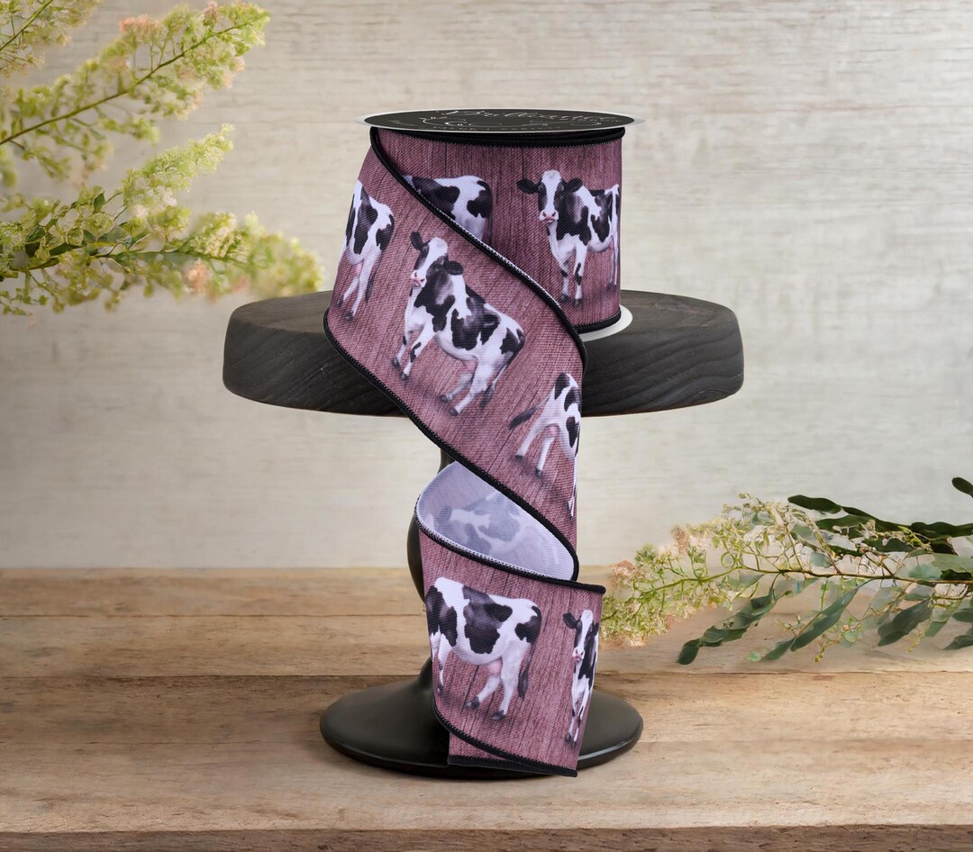 2.5in Cow Ribbon: Brown (10 Yards) - Etsy