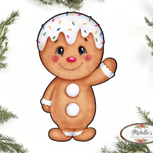 Gingerbread Boy Sweet Shoppe Sign GBB2- Wreath Enhancement