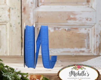 7/8in Dupioni Supreme Ribbon: Royal Blue (10 Yards)