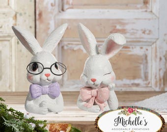 10.5 inch Bowtie Bunny
