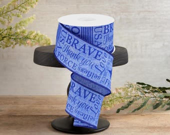 2.5in United States Air Force Ribbon: Blue (10 Yards)