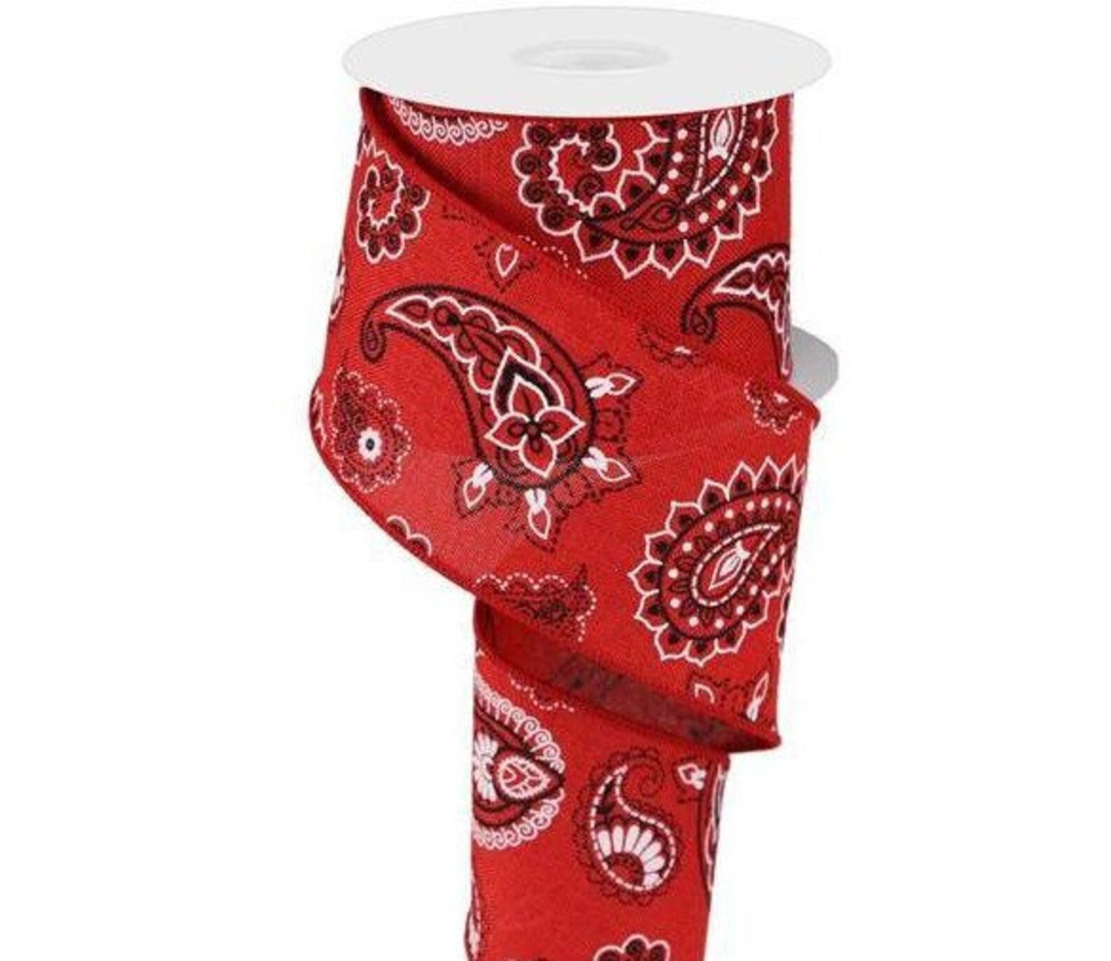 2.5in Bandana Ribbon: Red (10 Yards) - Etsy