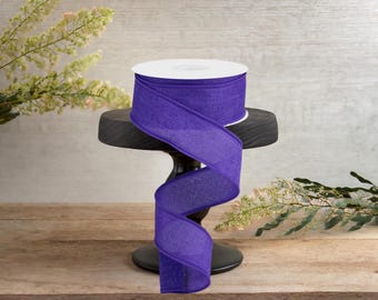 1.5in Royal Canvas Ribbon: New Purple (10 Yards)