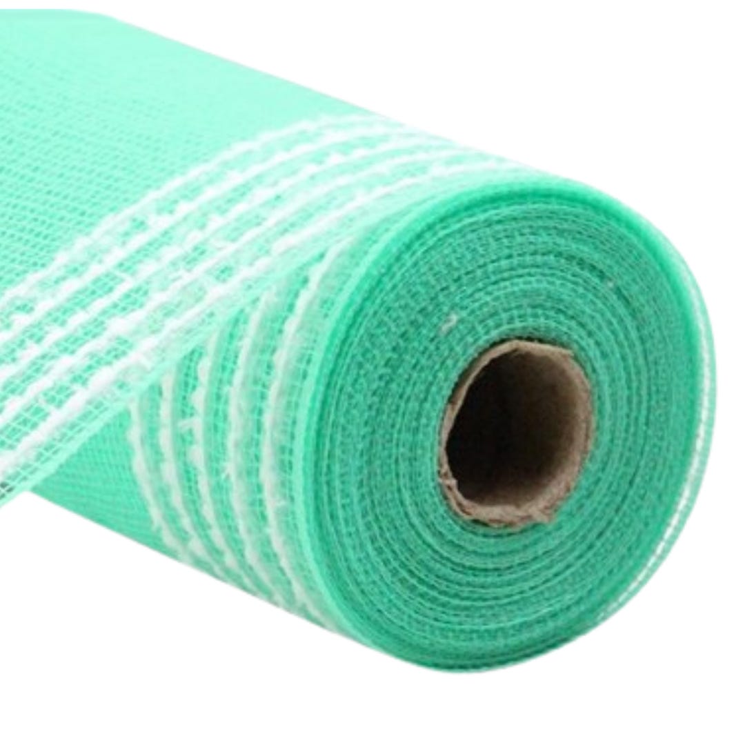 Bordered Mesh 10.25in Drift Border Mesh: Mint Green (10 Yards) - Etsy