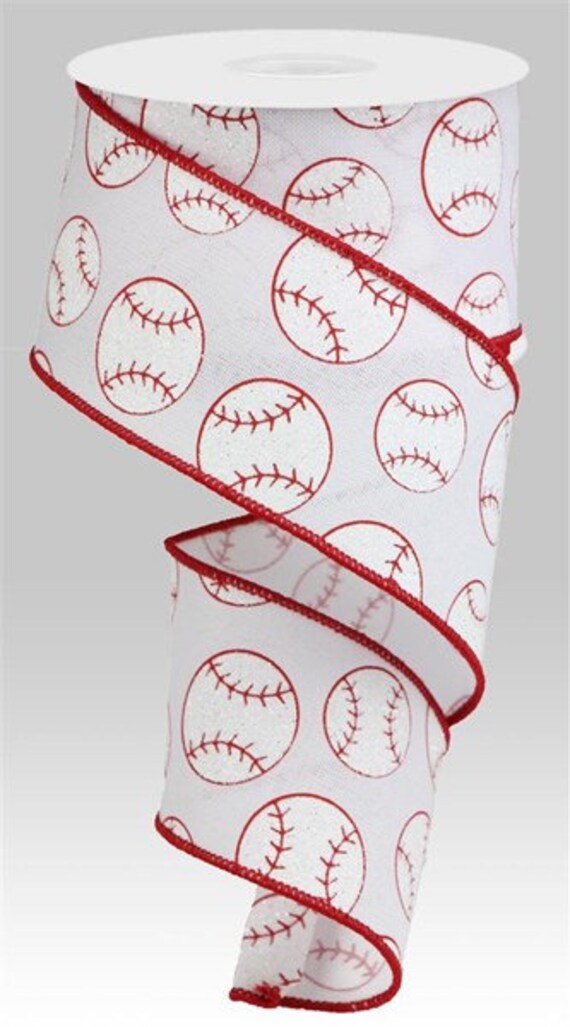 1.5 Baseball Stitching Ribbon (10 Yards) [RG1798] 