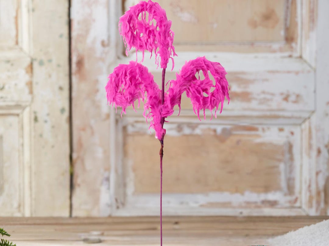28in Furry Spiral Fuzzy Spray: Hot Pink - Etsy