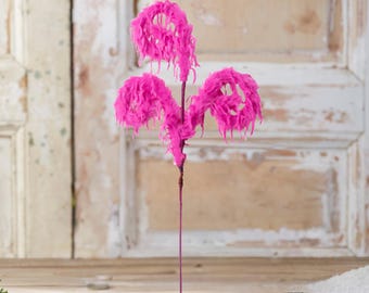 28in Furry Spiral Fuzzy Spray: Hot Pink - Etsy