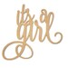 It's a Girl Script Word Wood Cutout Unfinished Wood - Etsy