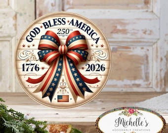 Patriotic Fireworks 250 Years USA Celebration Sign