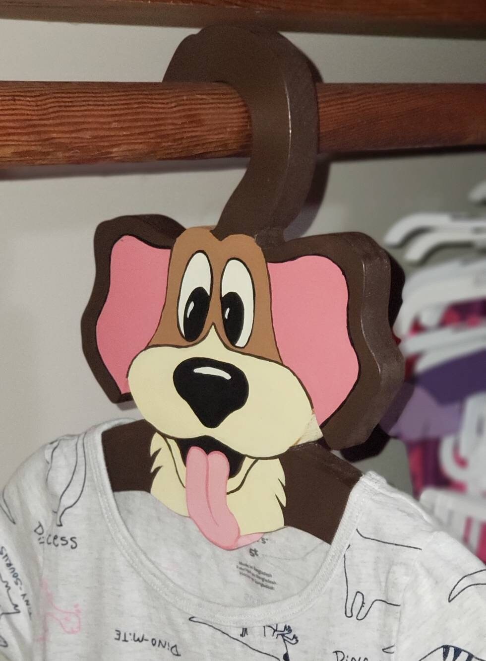 Cintre Enfant En Bois Peint – Personnage Porky Pig (multicolore, Occasion)