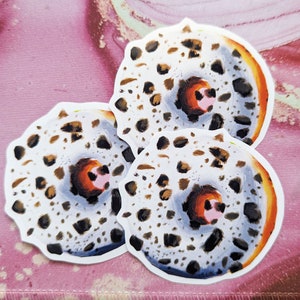 Donut Aufkleber, Vinyl Aufkleber, wasserdichter Aufkleber, Donut Aufkleber, Donut Laptop Aufkleber, süßer Aufkleber, Laptop Aufkleber, süßer Donut Aufkleber