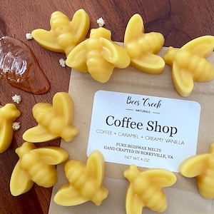 Beeswax Melts, COFFEE SHOP, Wax Melts for Warmer, 100% Pure Beeswax, Naturally Scented, Essential Oils