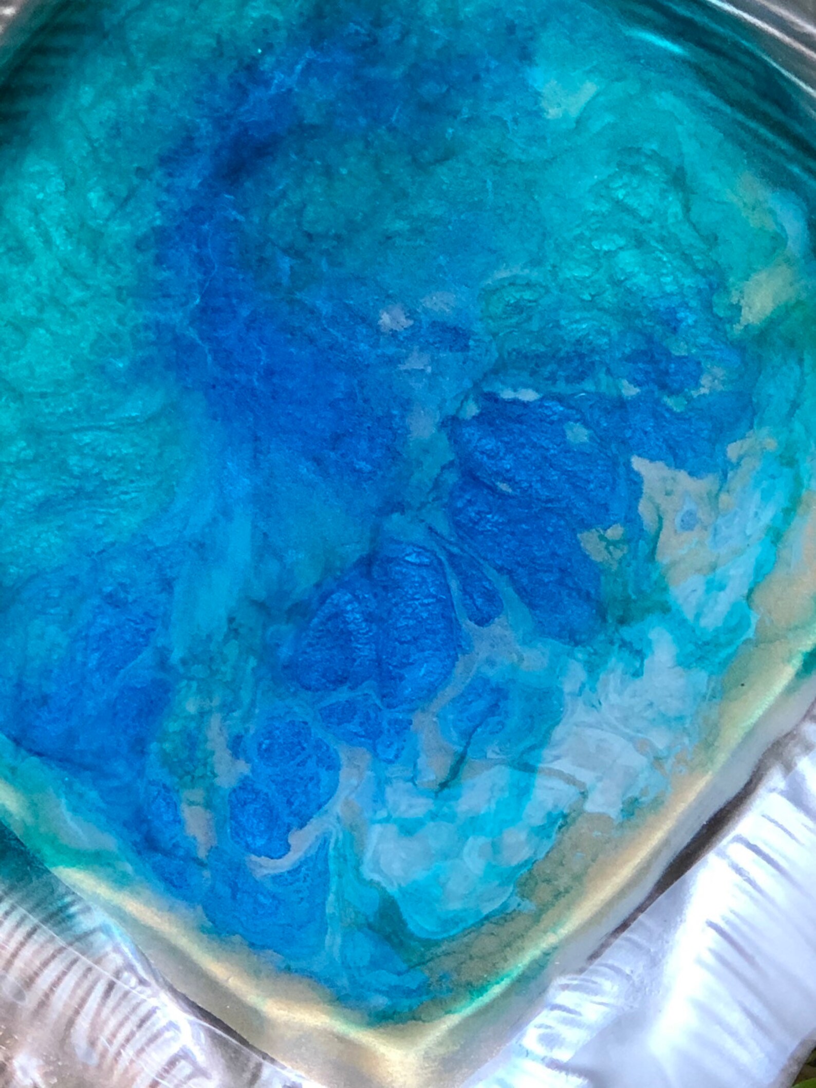 Handpainted Resin Art Glass Shell. Food Grade Safe Resin. 9 X Etsy