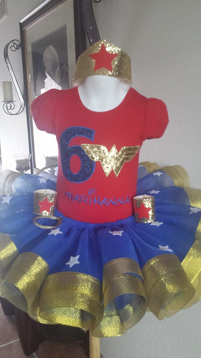 Wonder Woman Birthday Outfit. Wonder Woman Tutu Wonder Woman Outfit Wonder Woman Birthday