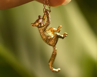 JERWLI Collana Con Ciondolo Lemure In Argento Sterling 925 - Gioiello Ipoallergenico, Regalo Originale Per Donne E Ragazze - 2