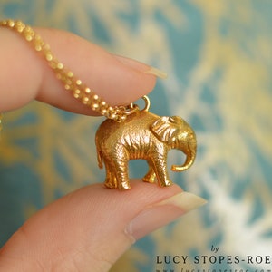 Handmade Gold/silver Baby Elephant Pendant and Chain - Etsy Denmark Handmade Gold/silver Baby Elephant Pendant and Chain - Etsy Denmark