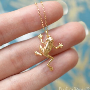 Frog necklace best sale charm