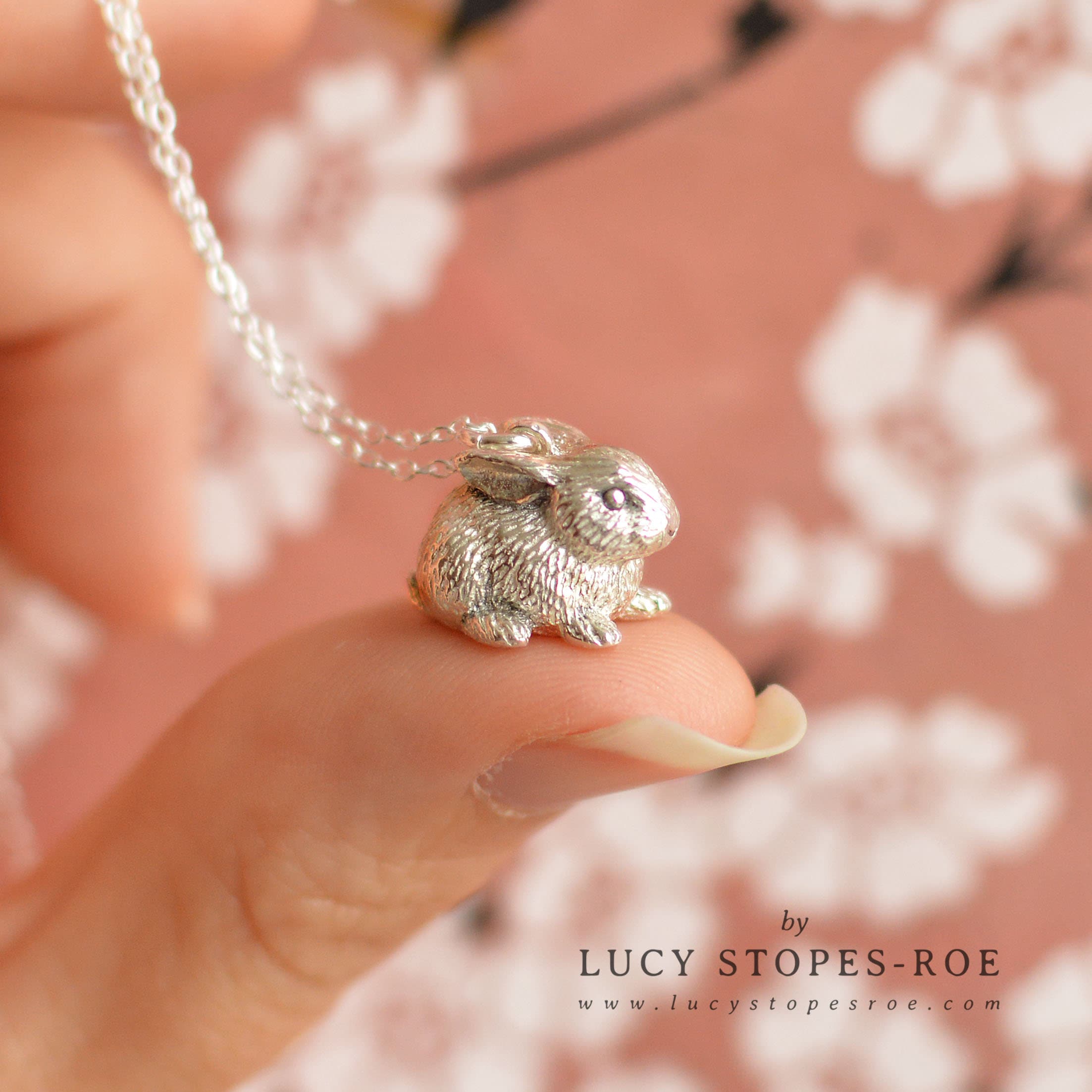 Handmade Silver/gold Bunny Rabbit Pendant and Chain - Etsy