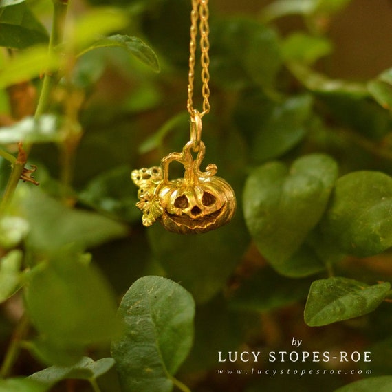 Collana A Forma Di Zucca Per Halloween - Ciondolo In Lega Con Catena 45+5 Cm, Regalo Per Donne E Ragazze