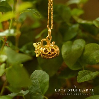 Collana A Forma Di Zucca Per Halloween - Ciondolo In Lega Con Catena 45+5 Cm, Regalo Per Donne E Ragazze