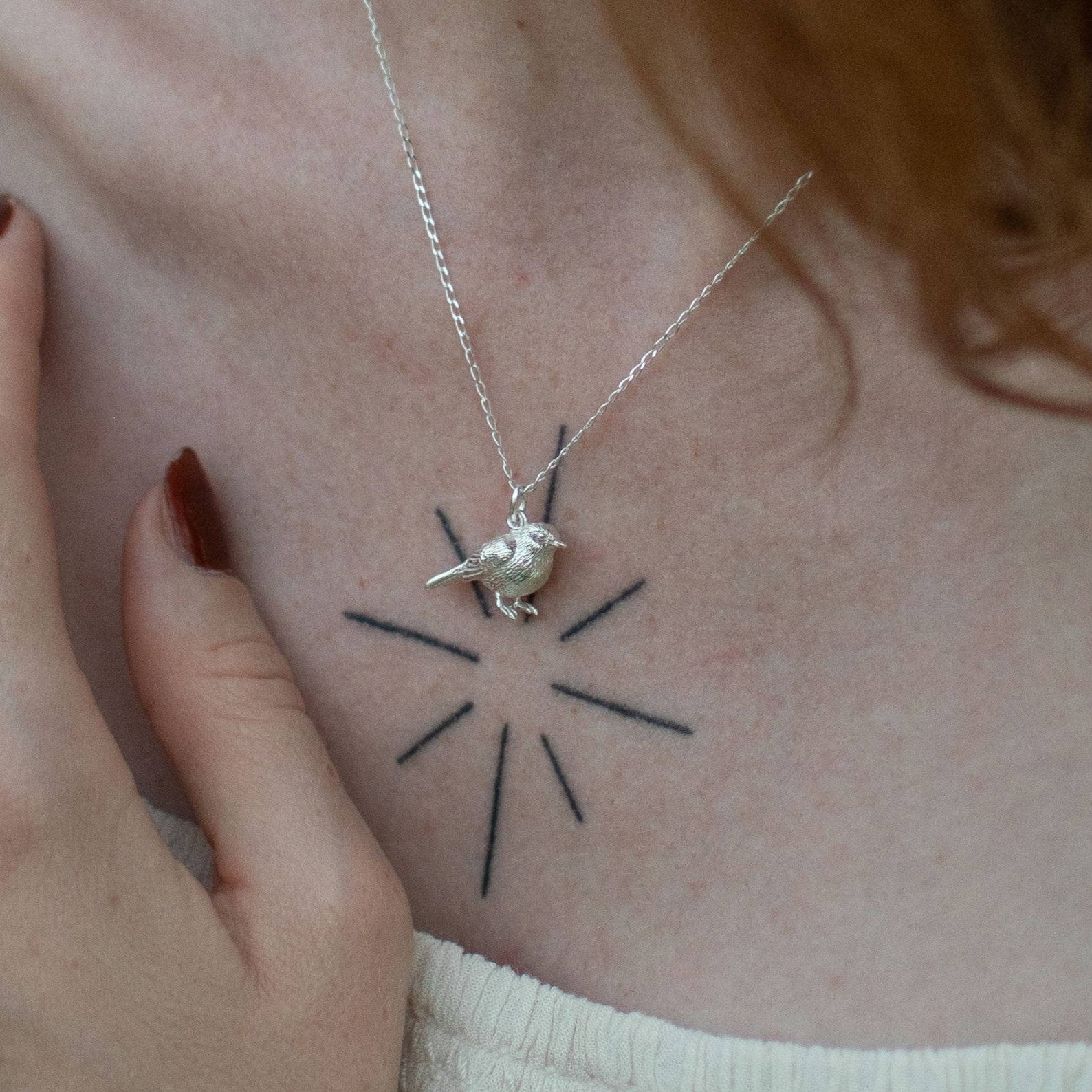 Handmade Silver/gold/solid 9ct Gold Robin Pendant and Chain Etsy UK